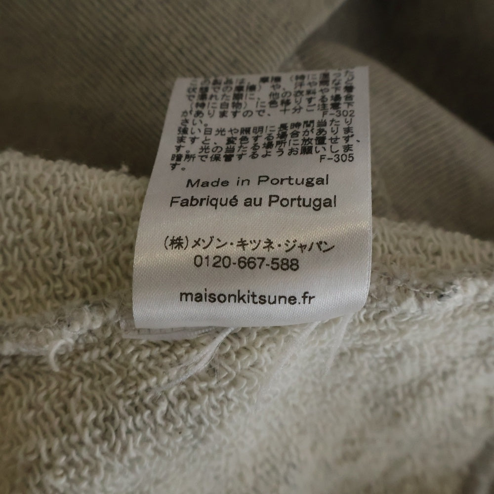 MAISON KITSUNE(メゾンキツネ) レモン フロントロゴ スウェットクルーネックシャツ トレーナー グレー KMM-09120-A