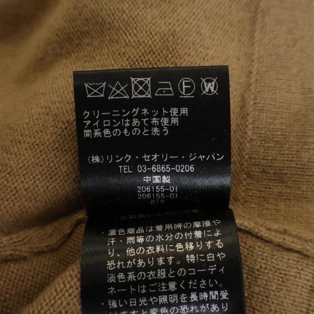 theory(セオリー) カシミヤ Vネックセーター ブラウン 09-8301700-325-904