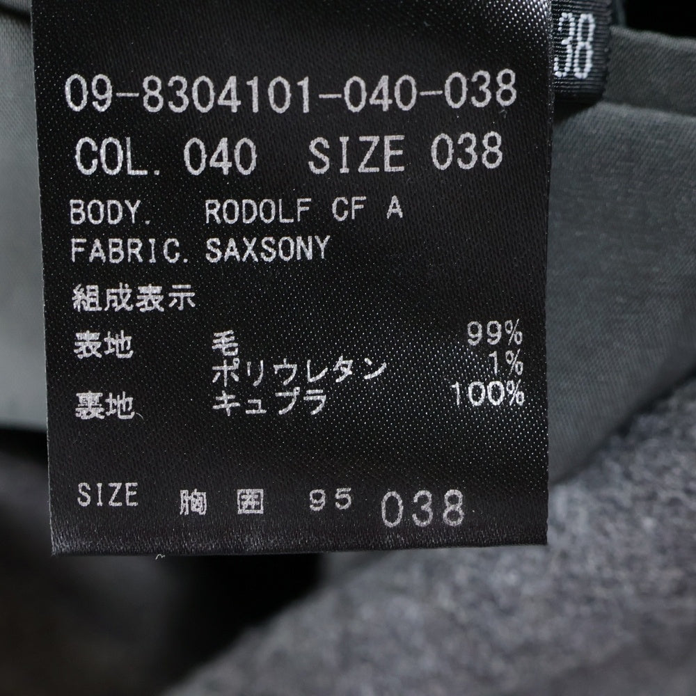 theory(セオリー) シングルテーラードジャケット ウール グレー 09-8304101-040-038