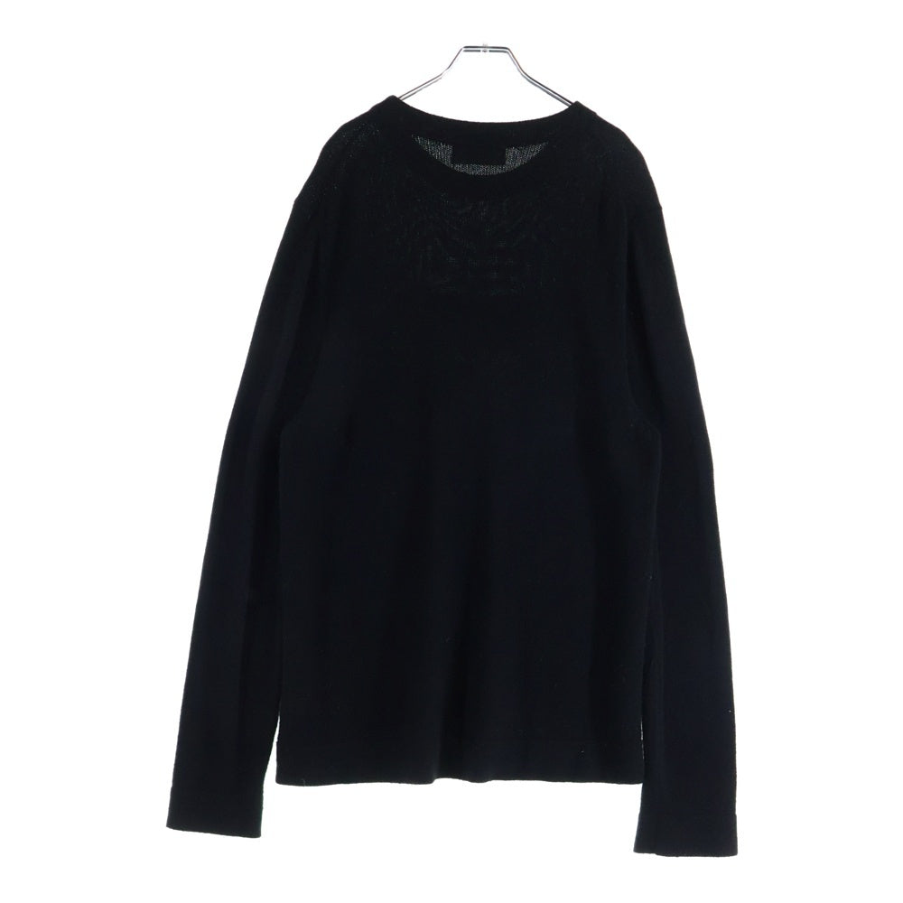 DIOR(ディオール) 24SS COUTUREパッチ カシミアジャージーニット ブラック 243M645AT474