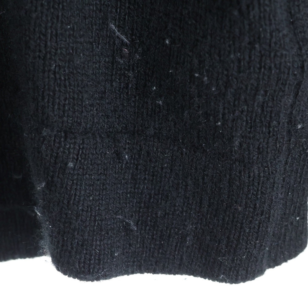 DIOR(ディオール) 24SS COUTUREパッチ カシミアジャージーニット ブラック 243M645AT474