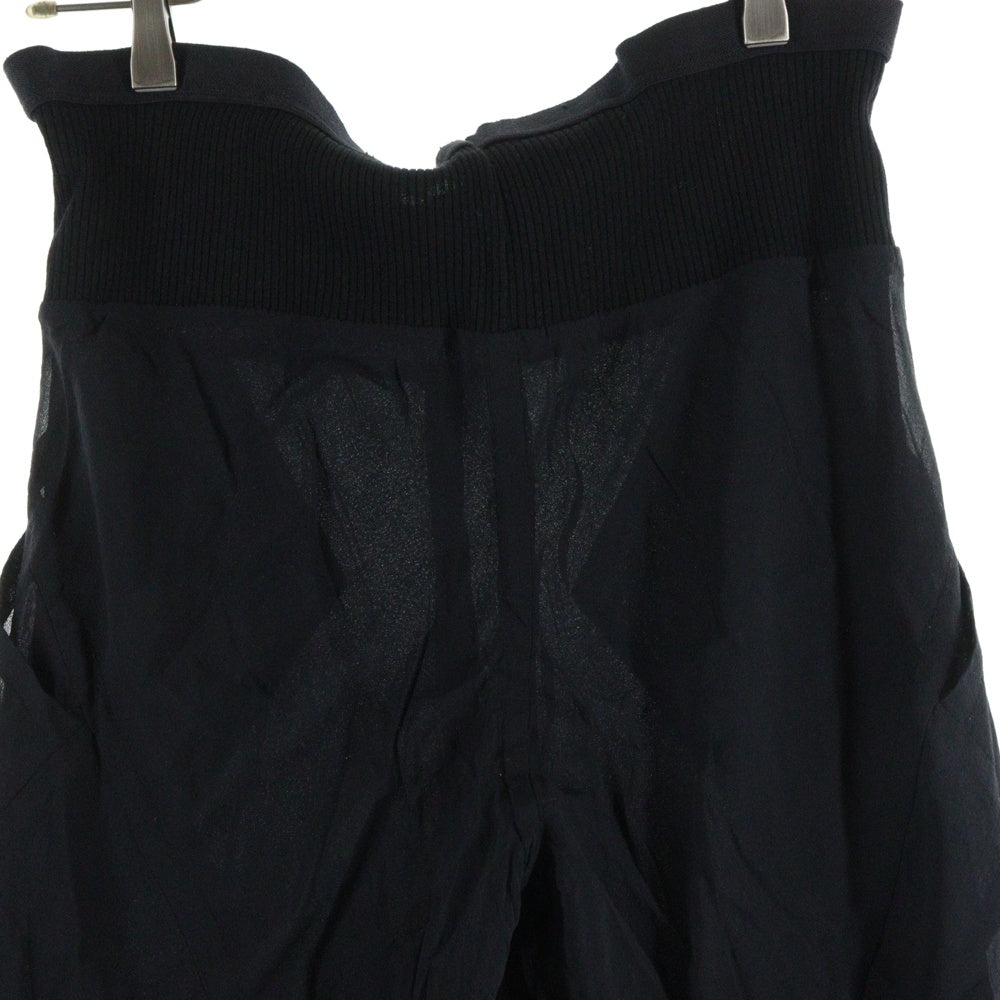 Rick Owens(リックオウエンス) 06AW DUSTULATOR期 シルク レーヨン レイヤード パンツ ブラック