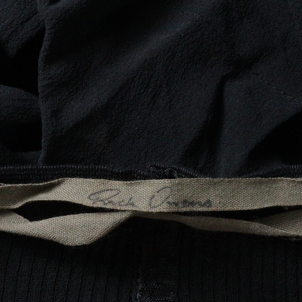 Rick Owens(リックオウエンス) 06AW DUSTULATOR期 シルク レーヨン レイヤード パンツ ブラック
