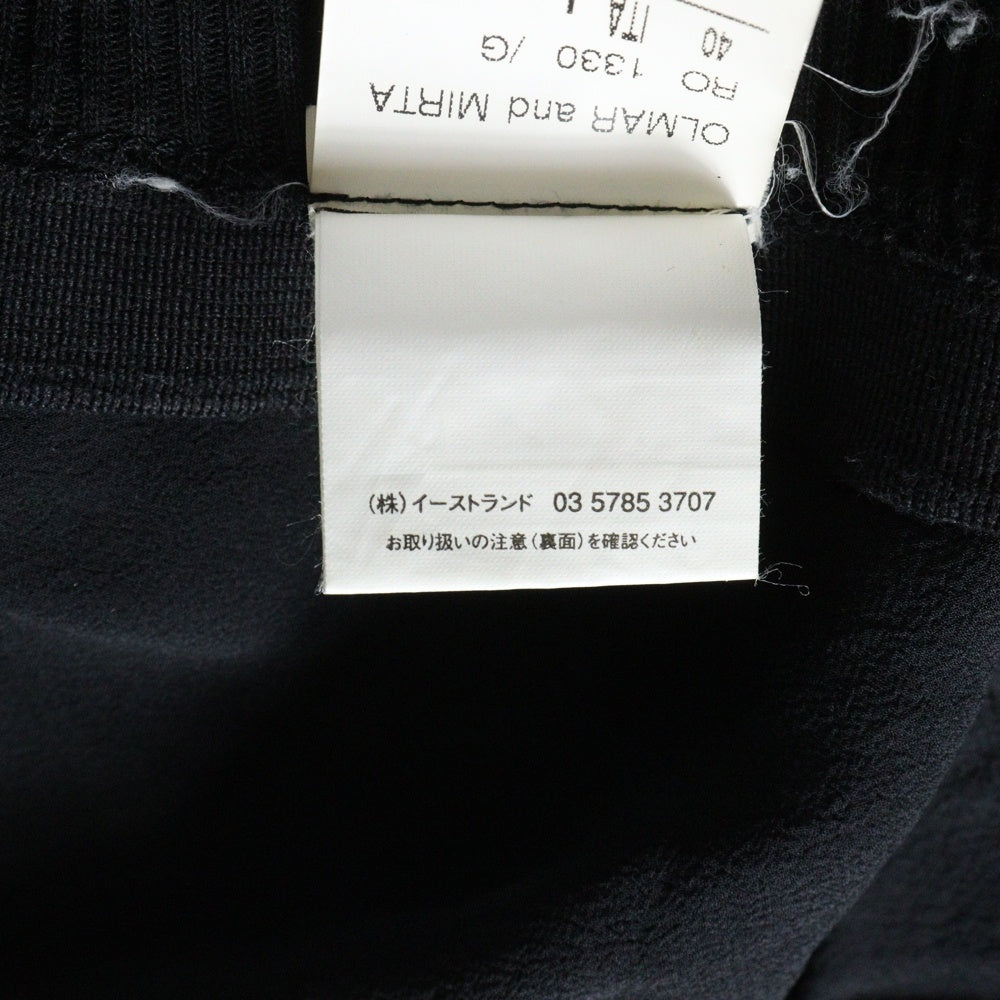 Rick Owens(リックオウエンス) 06AW DUSTULATOR期 シルク レーヨン レイヤード パンツ ブラック