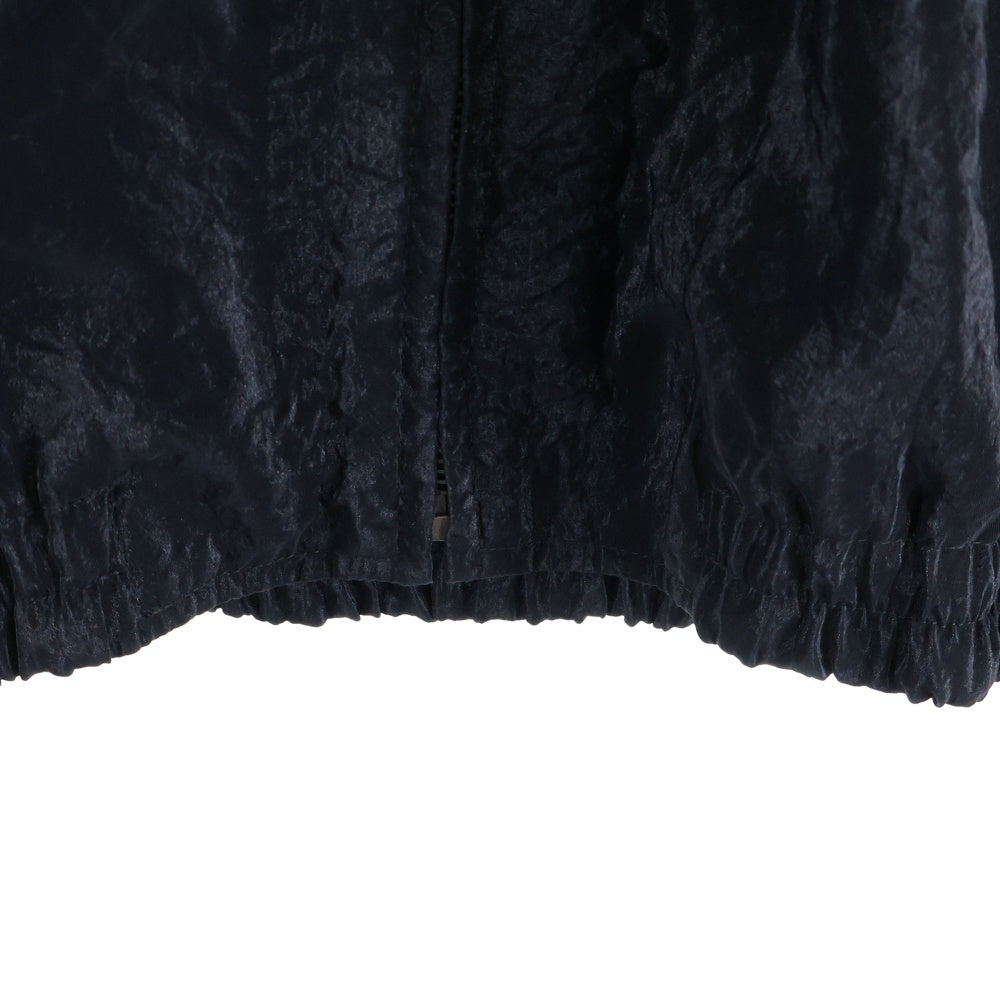 SAINT LAURENT PARIS(サンローランパリ) 22SS エンブロイダリーロゴ サイドライン ナイロントラックジャケット ブラック 684942 Y2E80