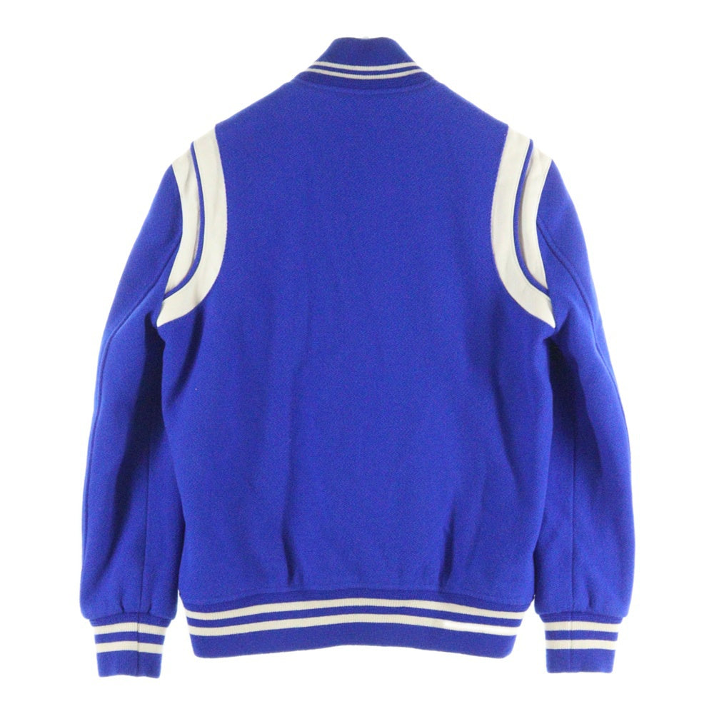 SAINT LAURENT PARIS(サンローランパリ) TEDDY JACKET テディジャケット スタジアム ボンバージャケット ブルー 354718 Y180W