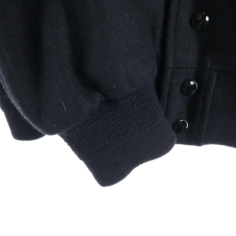 SAINT LAURENT PARIS(サンローランパリ) TEDDY JACKET テディジャケット スタジアム ボンバージャケット ブラック 354718 Y197Q