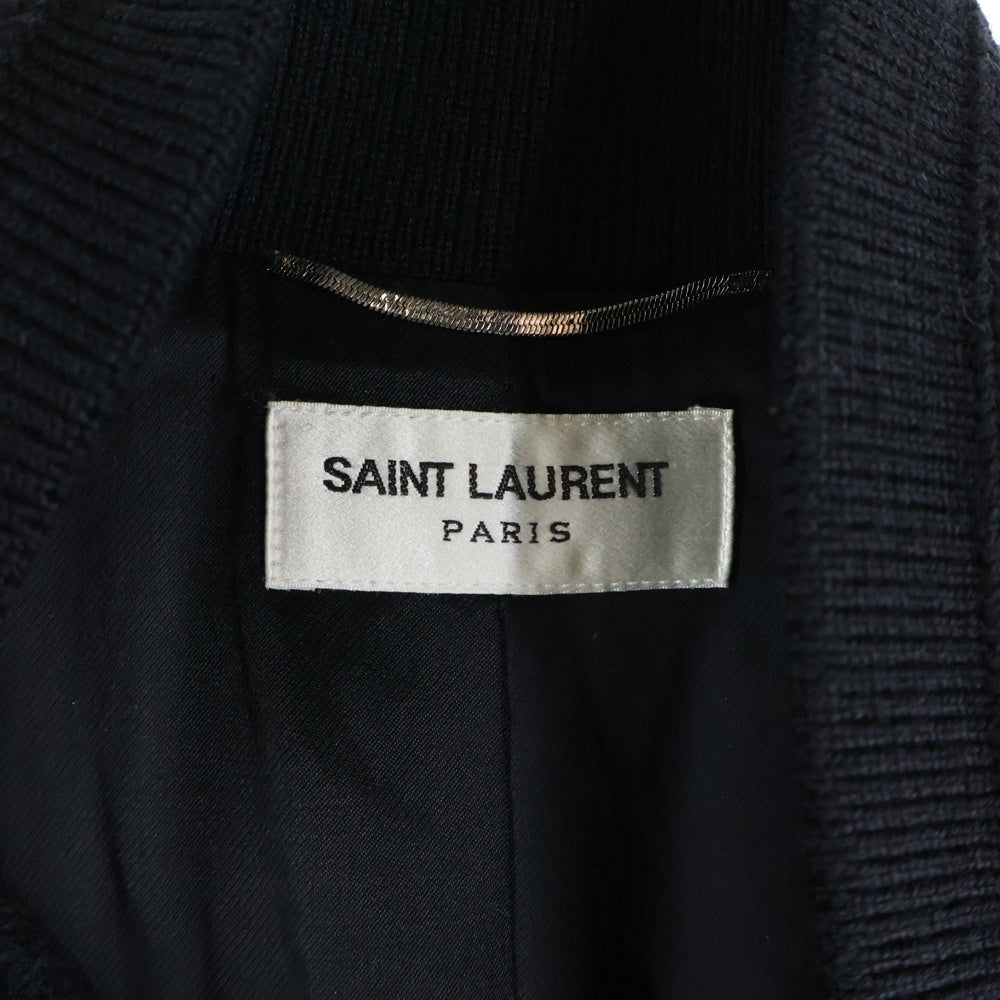 SAINT LAURENT PARIS(サンローランパリ) TEDDY JACKET テディジャケット スタジアム ボンバージャケット ブラック 354718 Y197Q