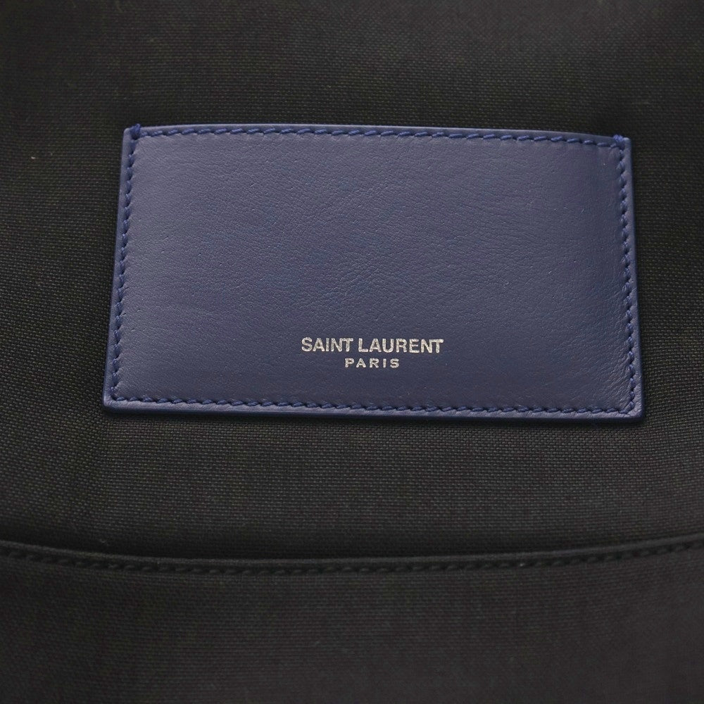 SAINT LAURENT PARIS(サンローランパリ) シティ ハイビスカス柄 バックパック リュック ブルー 534967