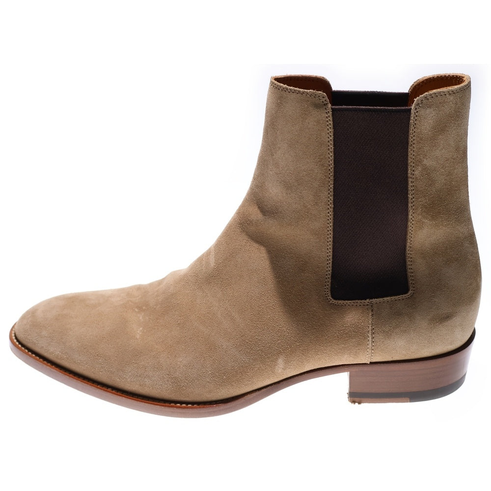 SAINT LAURENT PARIS(サンローランパリ) スエード サイドゴア レザーブーツ ベージュ 443208