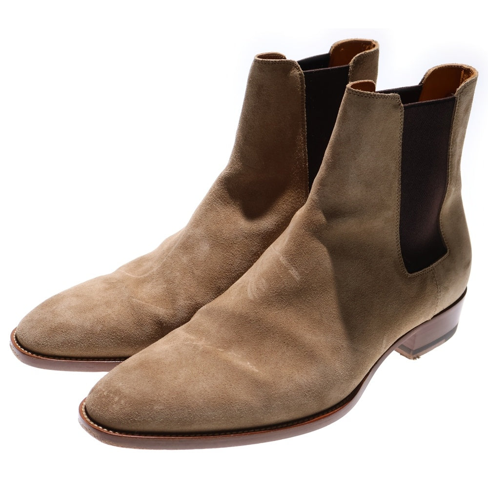 SAINT LAURENT PARIS(サンローランパリ) スエード サイドゴア レザーブーツ ベージュ 443208