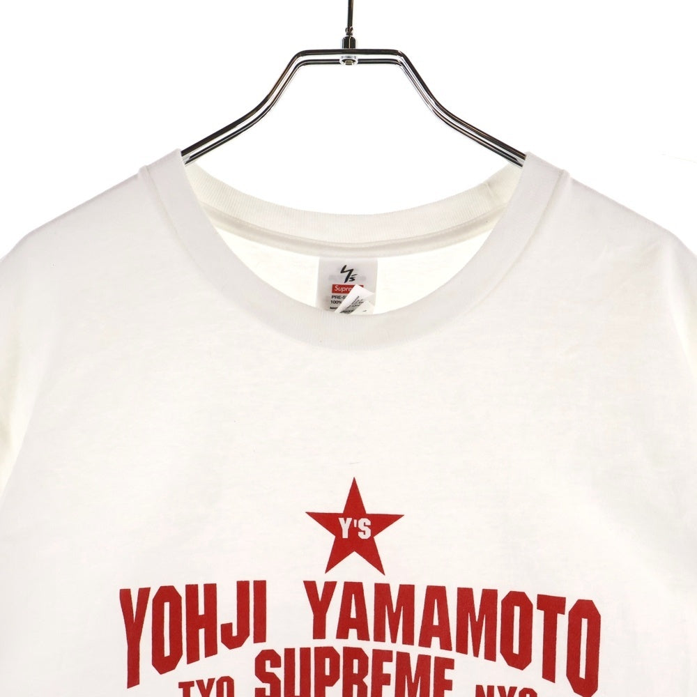 SUPREME(シュプリーム) 25AW ×Y's by Yohji Yamamoto Star Tee ワイズ ヨウジヤマモト スター フロントプリント 半袖Tシャツ カットソー ホワイト