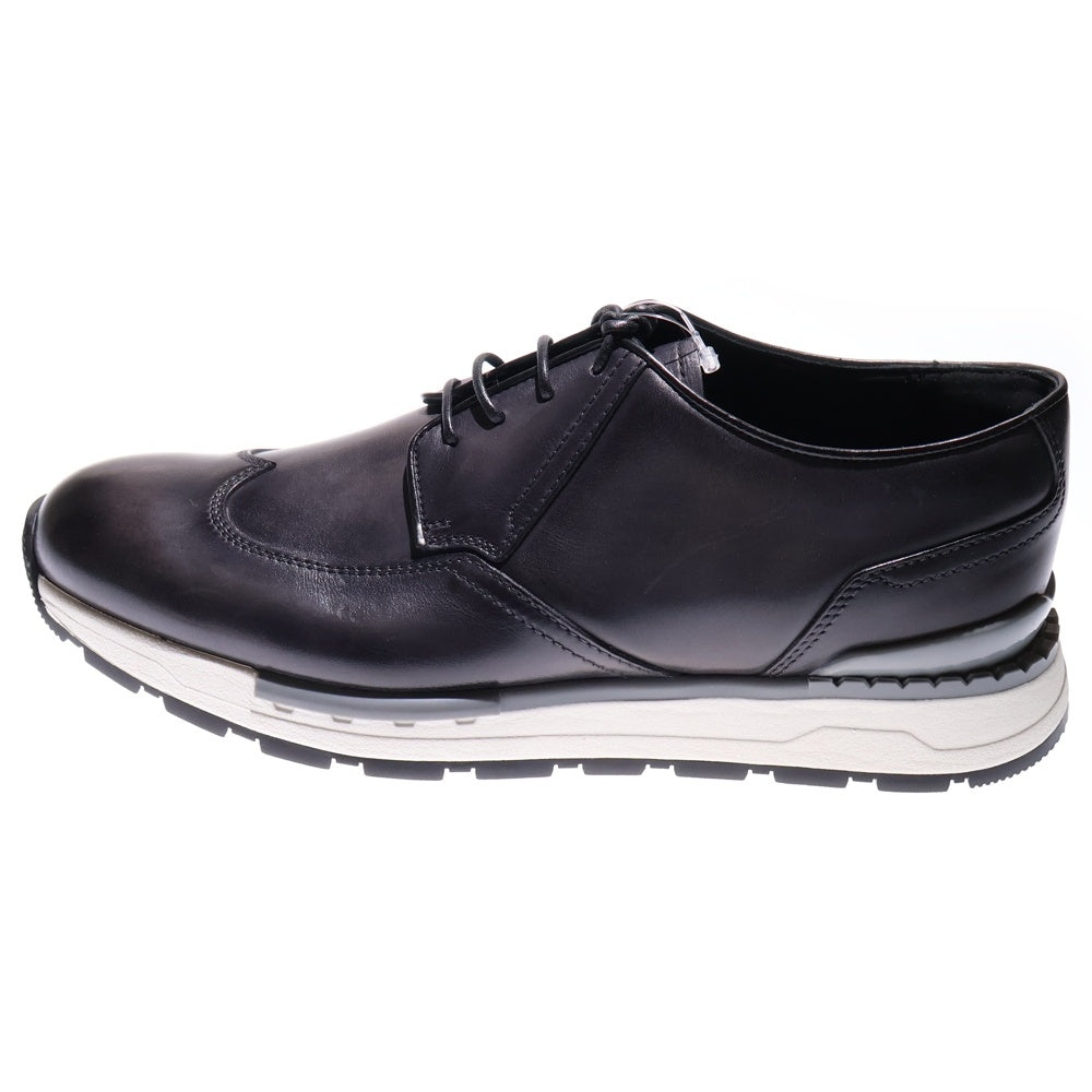 Berluti(ベルルッティ) ファスト トラック ダービー ヴェネチア カーフ レザー ローカットスニーカー シューズ ブラック