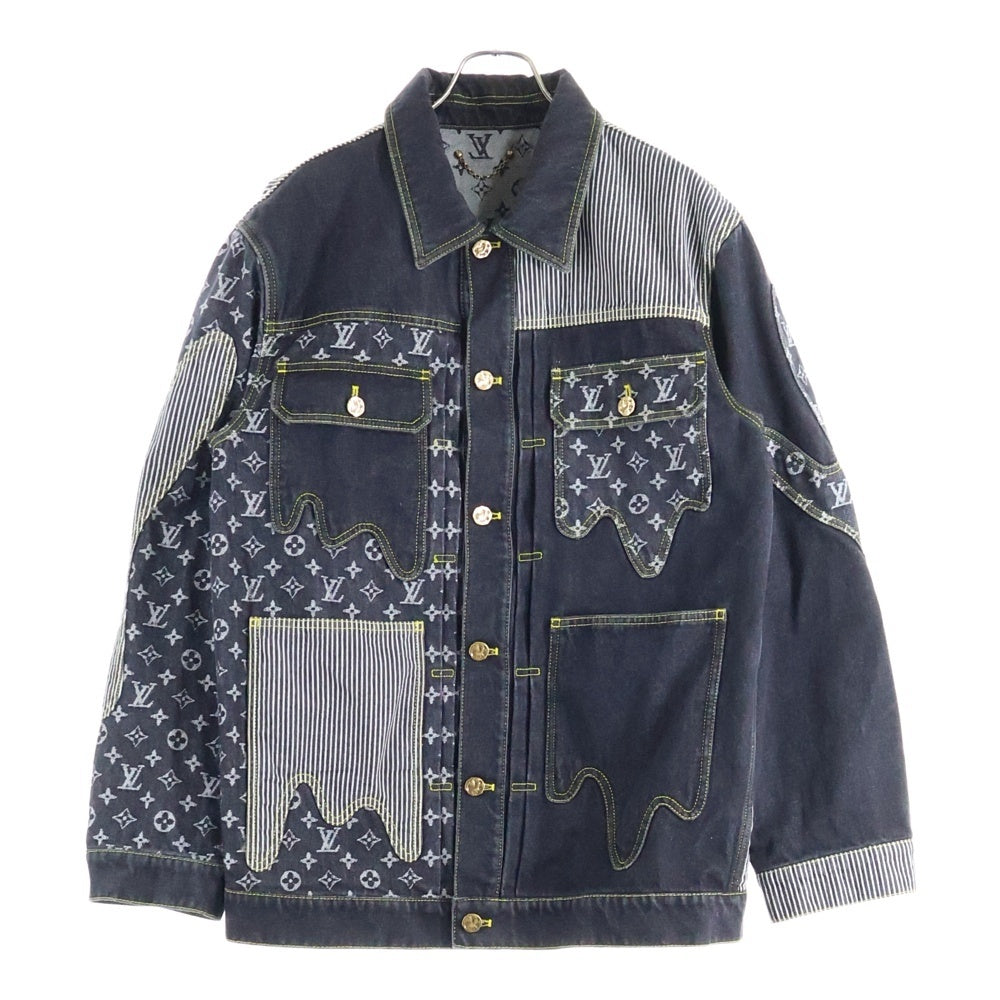 Louis Vuittonの柄入り デニムジャケット LOUIS VUITTON(ルイヴィトン) 22SS×NIGO MONOGRAM CRAZY DENIM JACKET