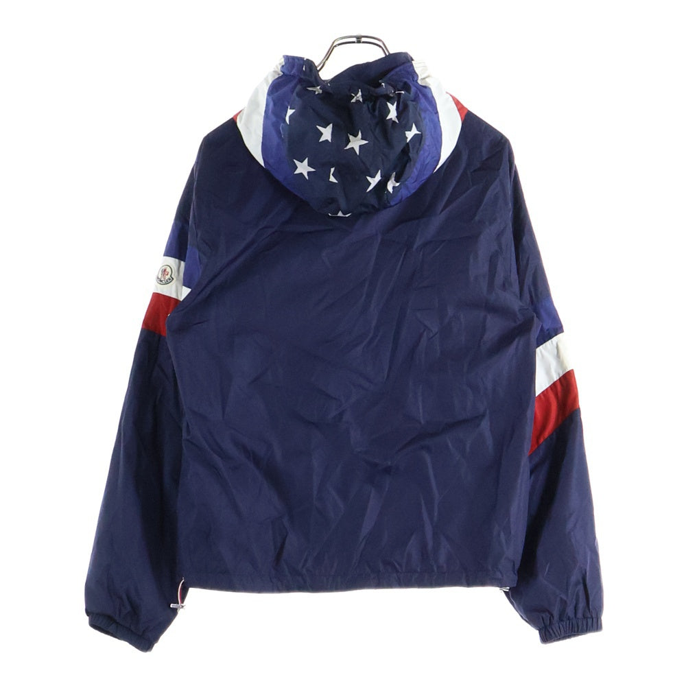 MONCLER(モンクレール) CAM GIUBBOTTO キャムジュボット トリコロールカラー フーデッドナイロンジャケット ネイビー E10914113685