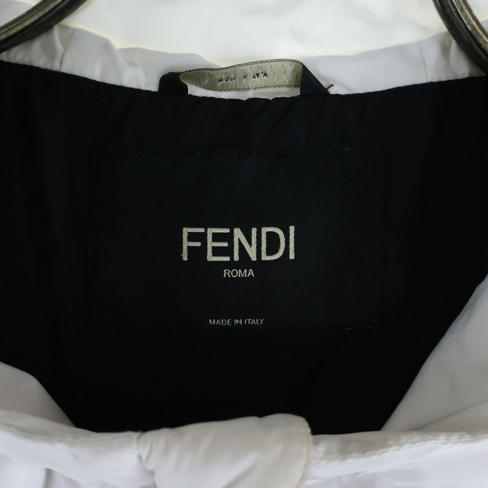 FENDI(フェンディ) フーデッドナイロンブルゾン ウィンドブレーカー ジャケット ホワイト FAA718