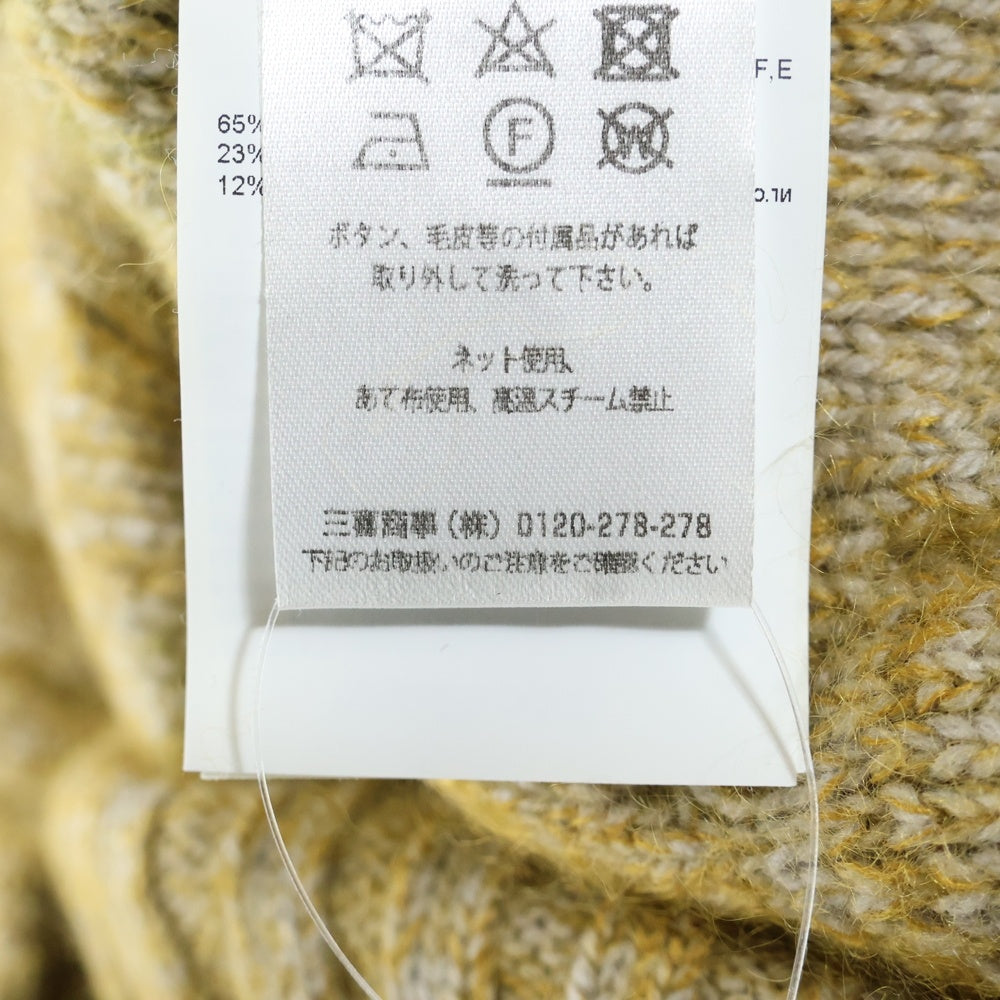 MISSONI(ミッソーニ) ウール リブニット・ハイネックセーター ベージュ 1902MUN00180