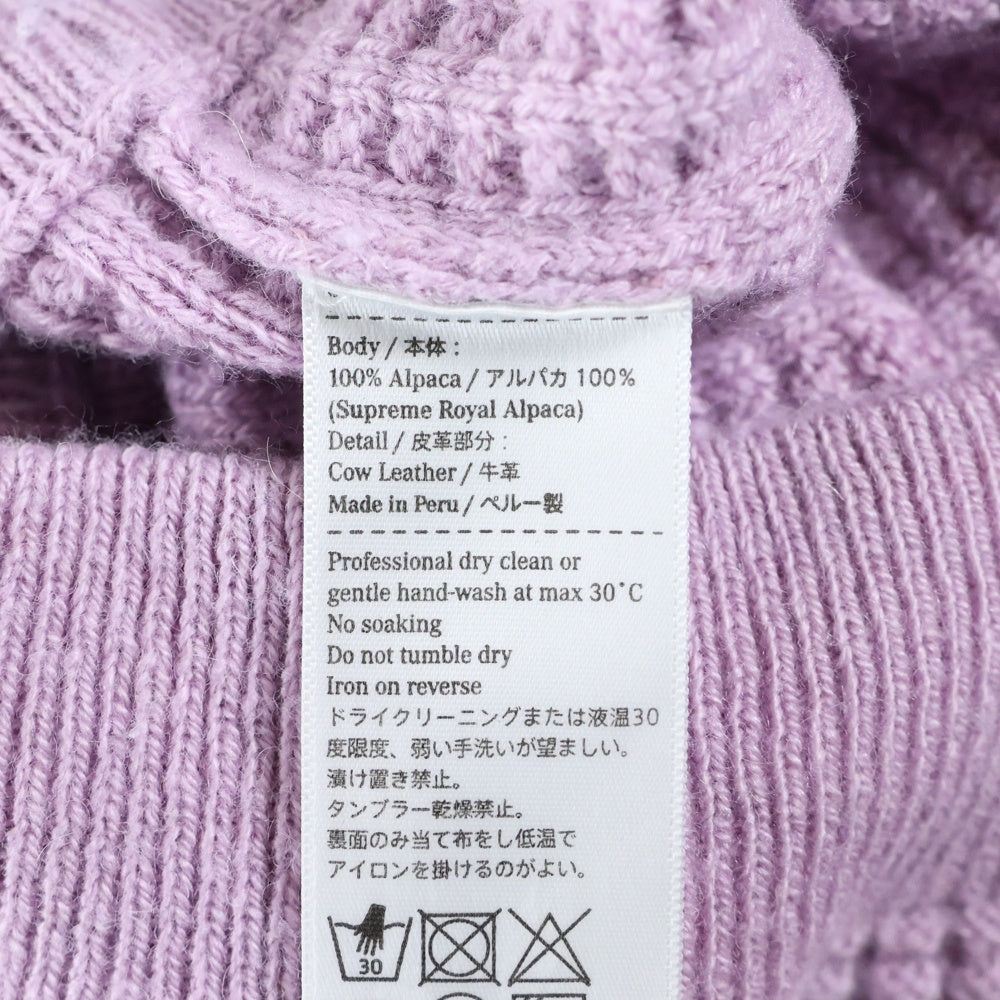 ESTNATION(エストネーション) ×THE INOUE BROTHERS イノウエブラザーズ アルパカ リブクルーネックセーター ピンク