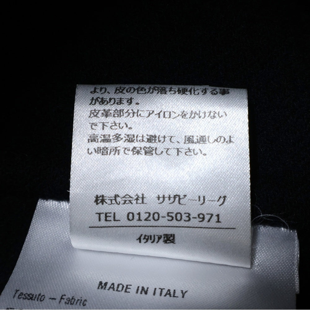 NO BRAND(ノーブランド) CARUSO(カルーゾ) ウール Pコート アウター ブラック 50D021