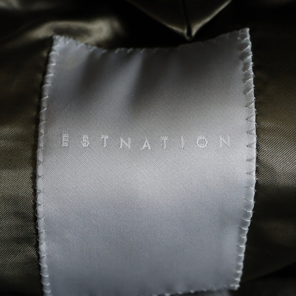 ESTNATION(エストネーション) カシミヤ チェスターコート グレー 82-200-01-100644