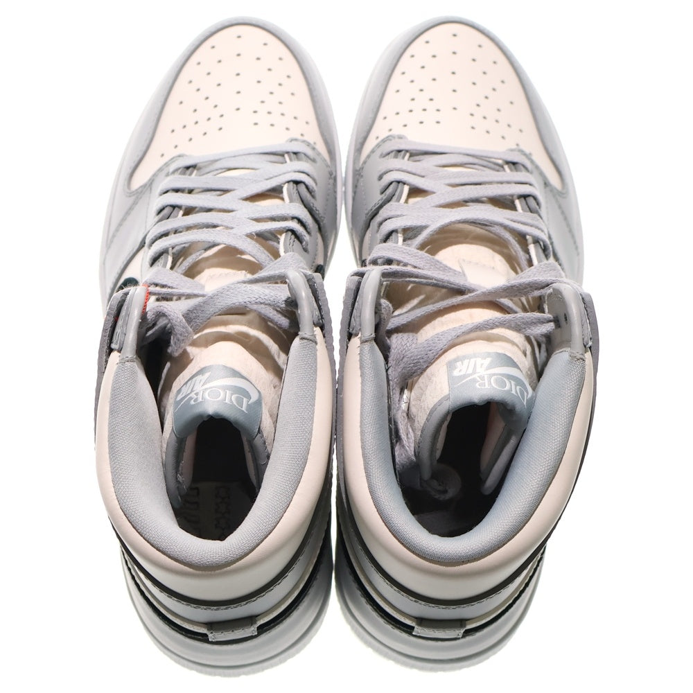 NIKE(ナイキ) ×DIOR AIR JORDAN 1 HIGH OG ディオール エアジョーダン1 ハイカットスニーカー ホワイト/グレー US10.5/28.5cm CN8607-002