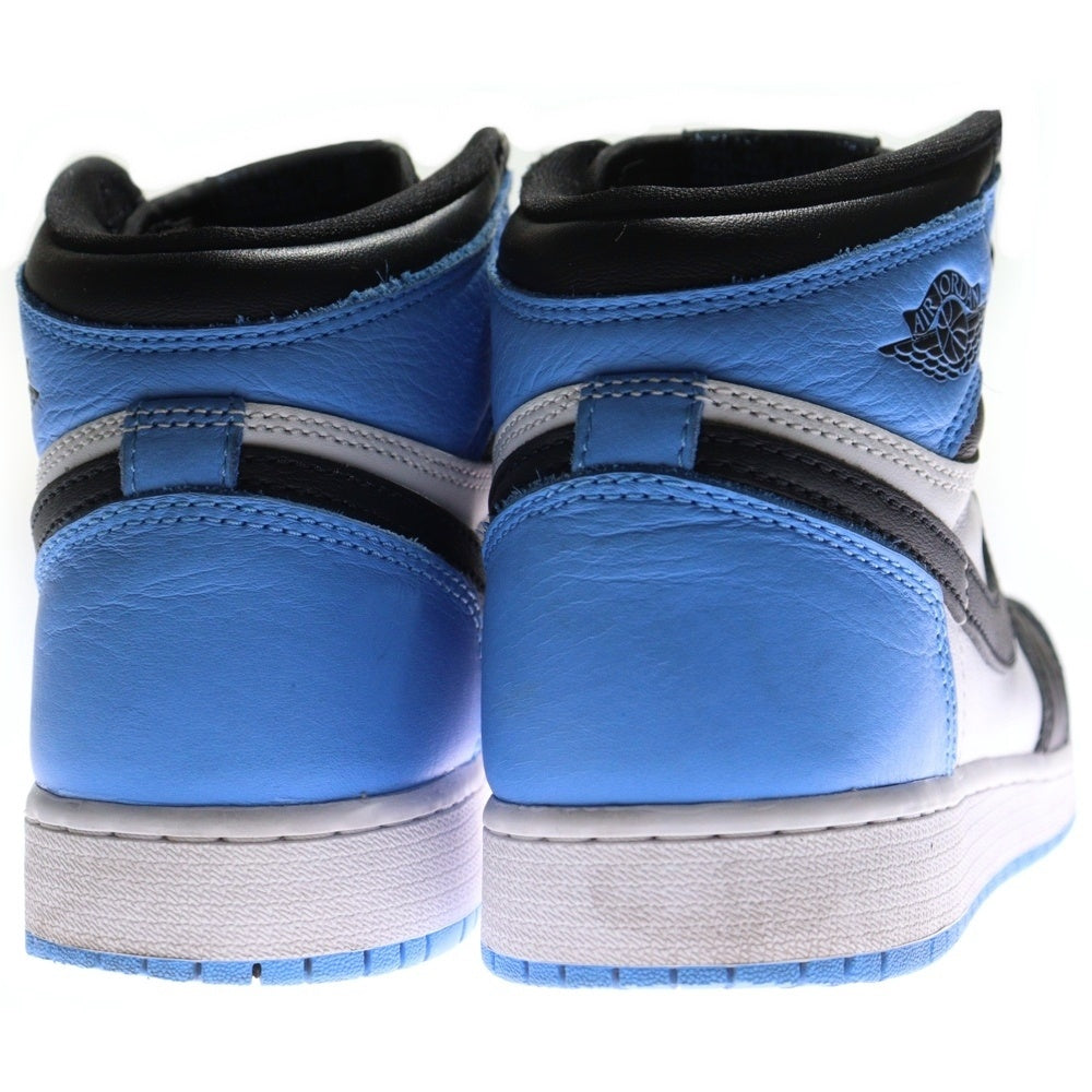 NIKE(ナイキ) GS AIR JORDAN 1 RETRO HIGH UNC Toe FD1437-400 エアジョーダン 1 ハイカットスニーカー ブラック/ブルー レディース US4Y/23cm
