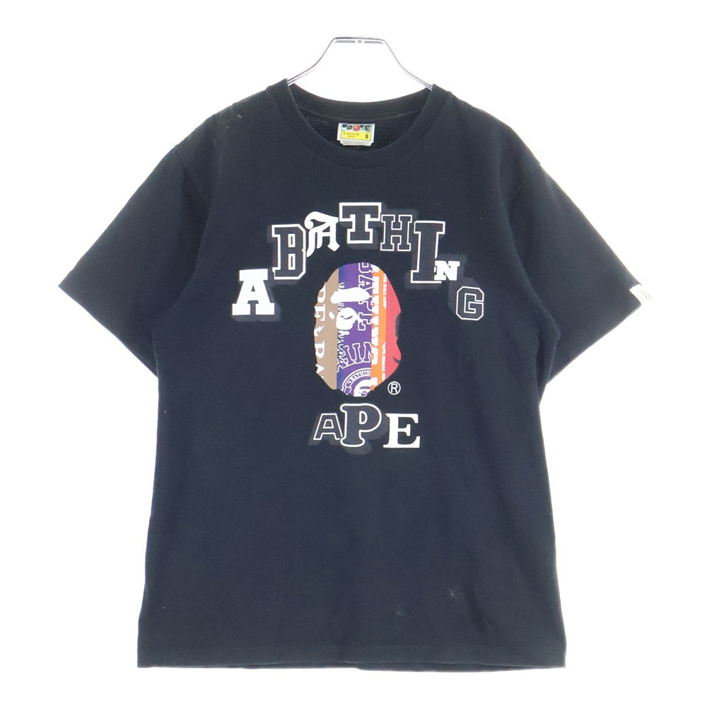 A BATHING APE(アベイシングエイプ) ロゴ 半袖Tシャツ カットソー ブラック 001TEK301323M