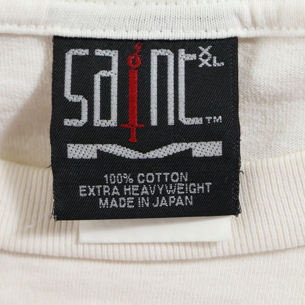 SAINT MICHAEL(セントマイケル) 23AW HEART SAINT 半袖Tシャツ カットソー ホワイト SM-A23-0000-005