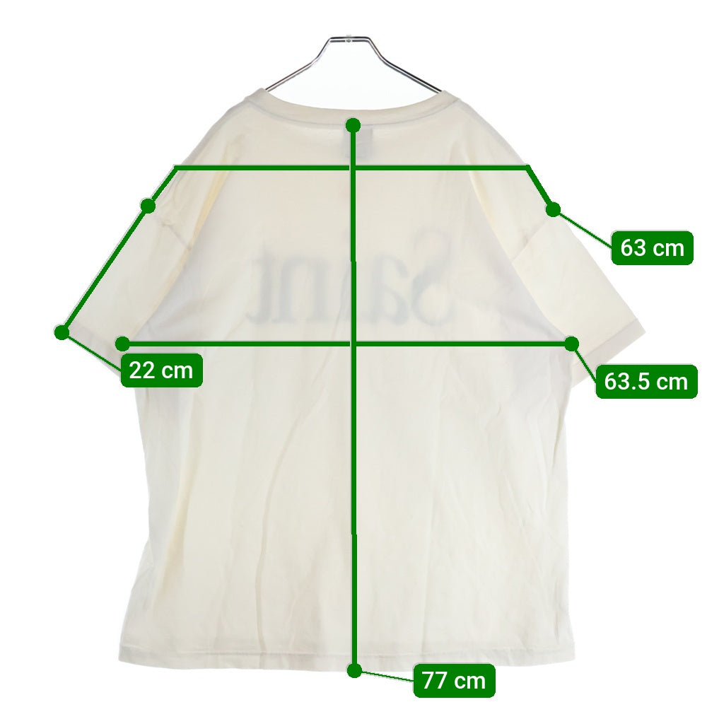 SAINT MICHAEL(セントマイケル) 23AW HEART SAINT 半袖Tシャツ カットソー ホワイト SM-A23-0000-005