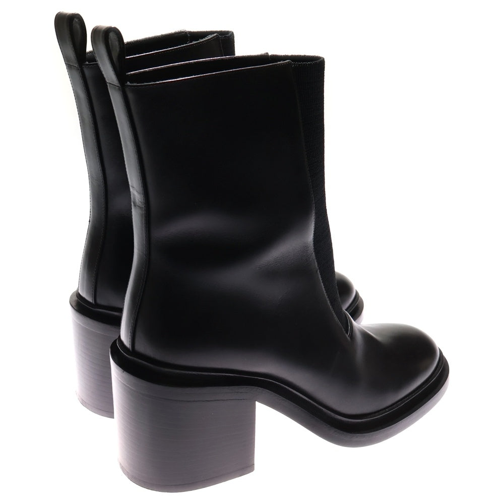 JIL SANDER(ジルサンダー) フロントゴア レザーブーツ レディース ブラック