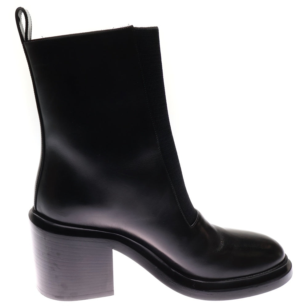 JIL SANDER(ジルサンダー) フロントゴア レザーブーツ レディース ブラック