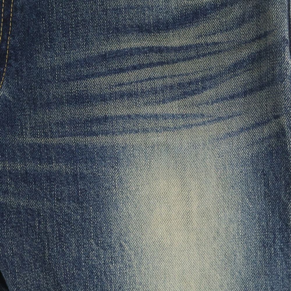 UNDERCOVER ISM(アンダーカバーイズム) 07SS PURPLE期 CHAOS/稲妻刺繍 ジップデニムパンツ インディゴ