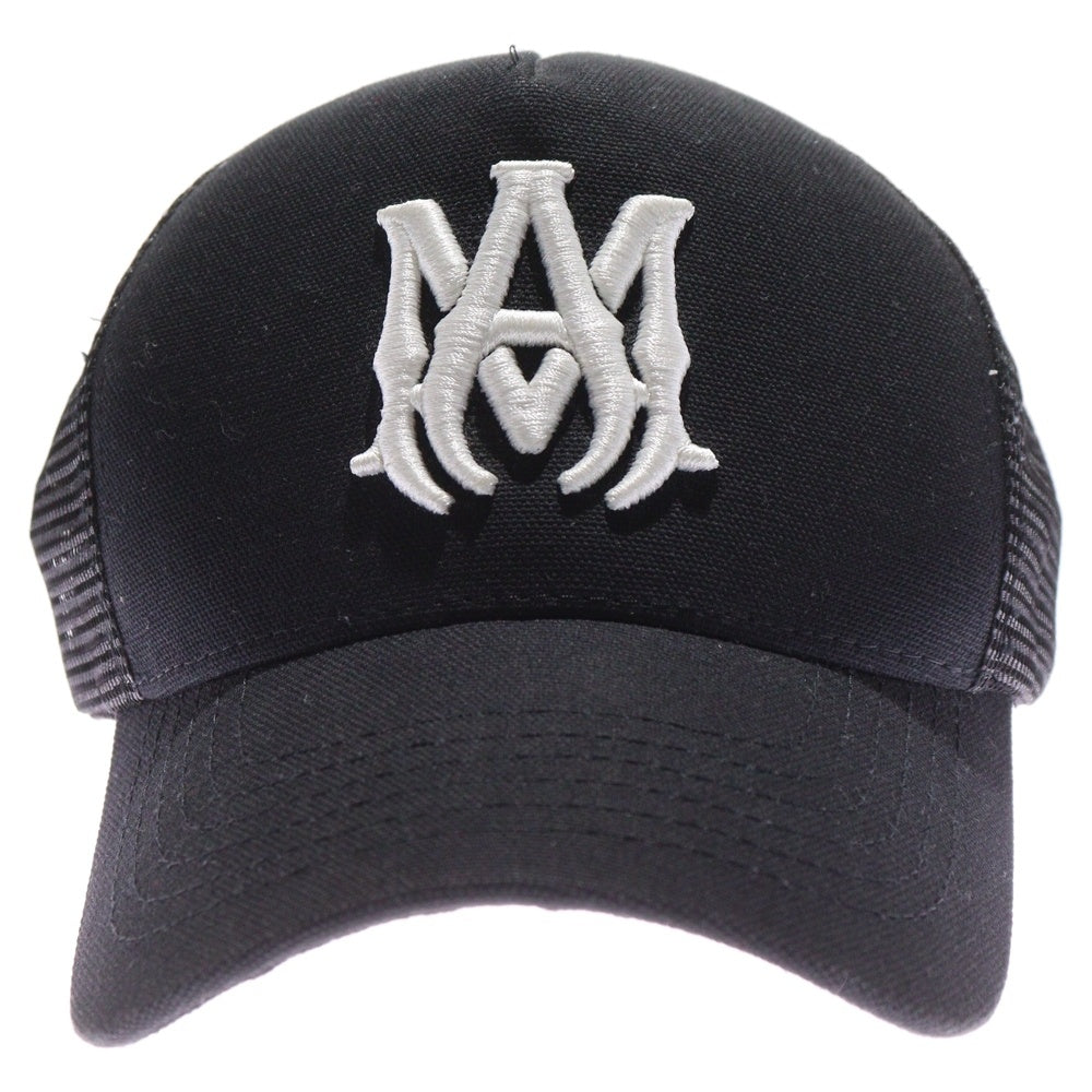 AMIRI(アミリ) MA LOGO TRUCKER HAT ロゴ刺繍 メッシュキャップ ブラック