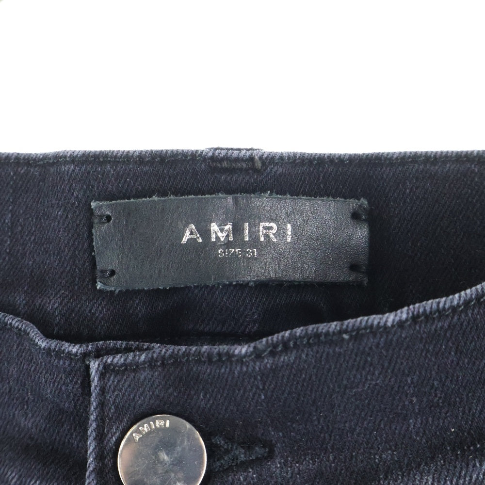 AMIRI(アミリ) STACK FLAIR JEAN スタックフレアジーンズ フレアデニムパンツ ブラック