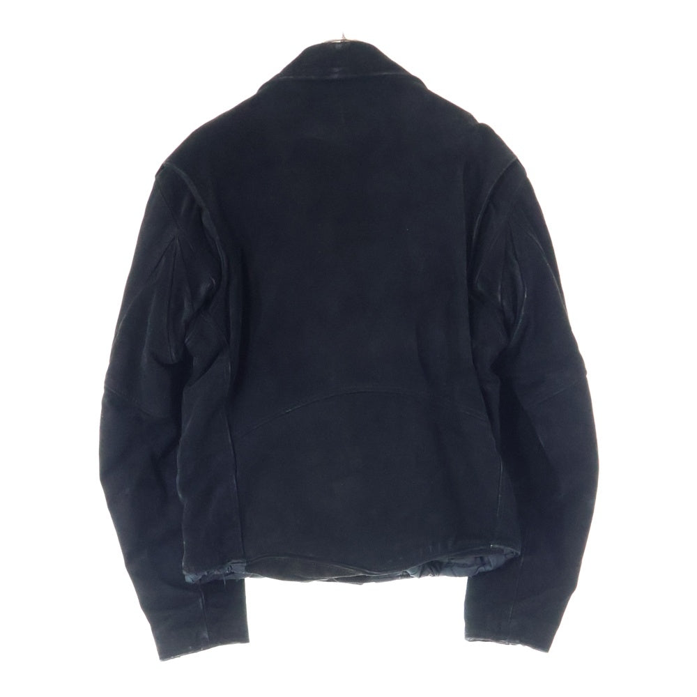 BRANDED GARMENT(ブランデッドガーメンツ) スエードレザーダブルライダースジャケット ブラック