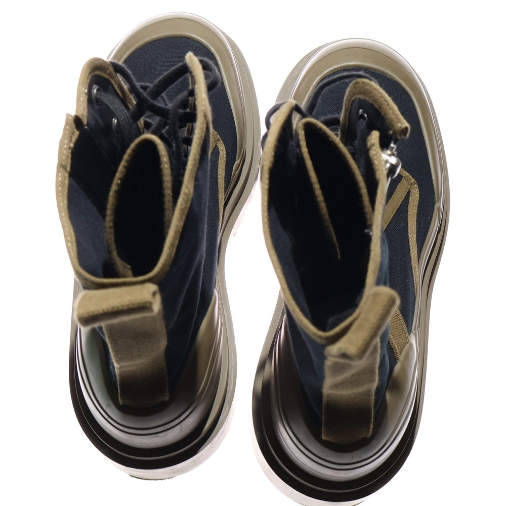 BOTTEGA VENETA(ボッテガヴェネタ) 23SS ラバー レースアップ ブーツ 730234 ブラック/ブラウン