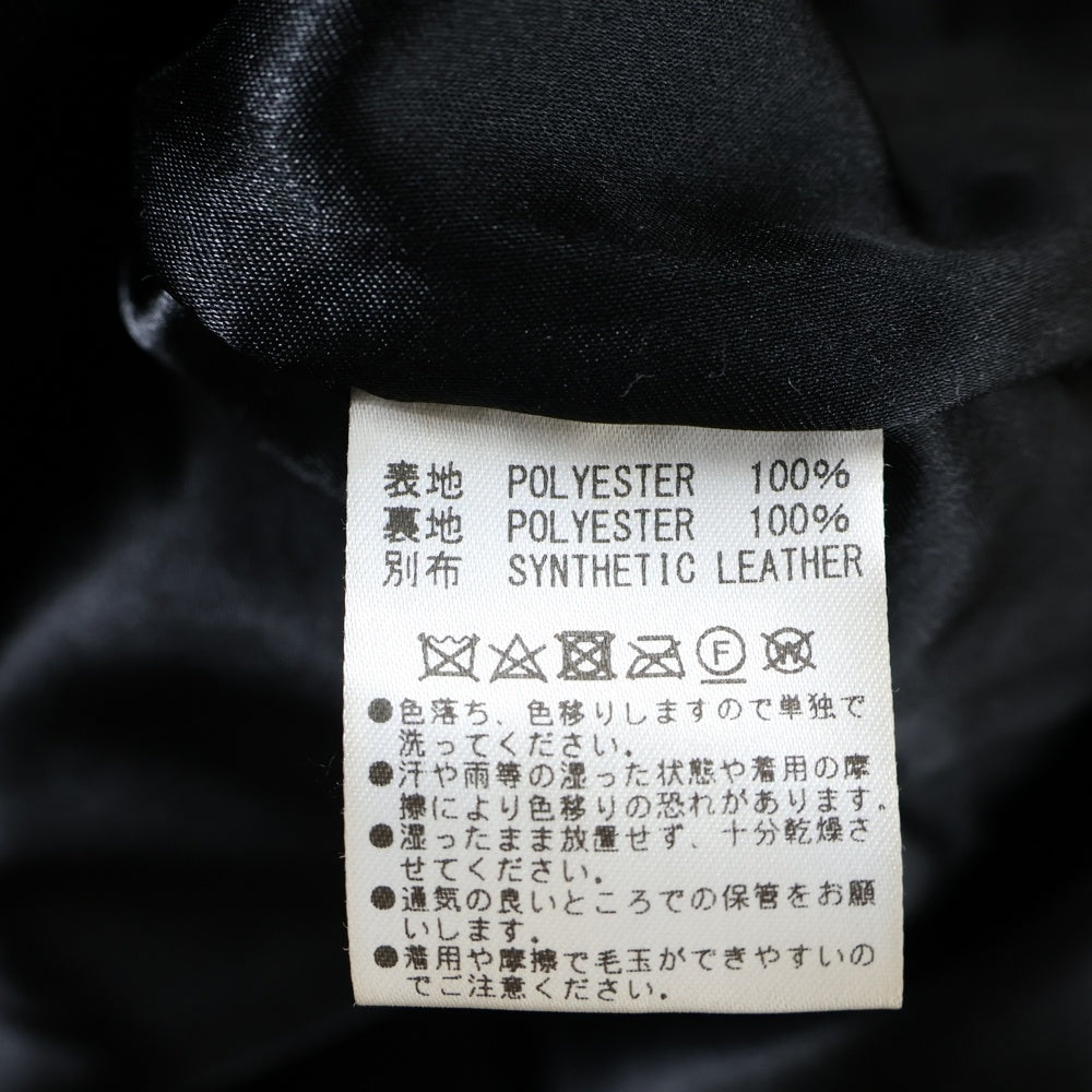 MLVINCE(メルヴィンス) 胸ポケット レザー ハンティング フランネル チェック シャツ ジャケット ブラック