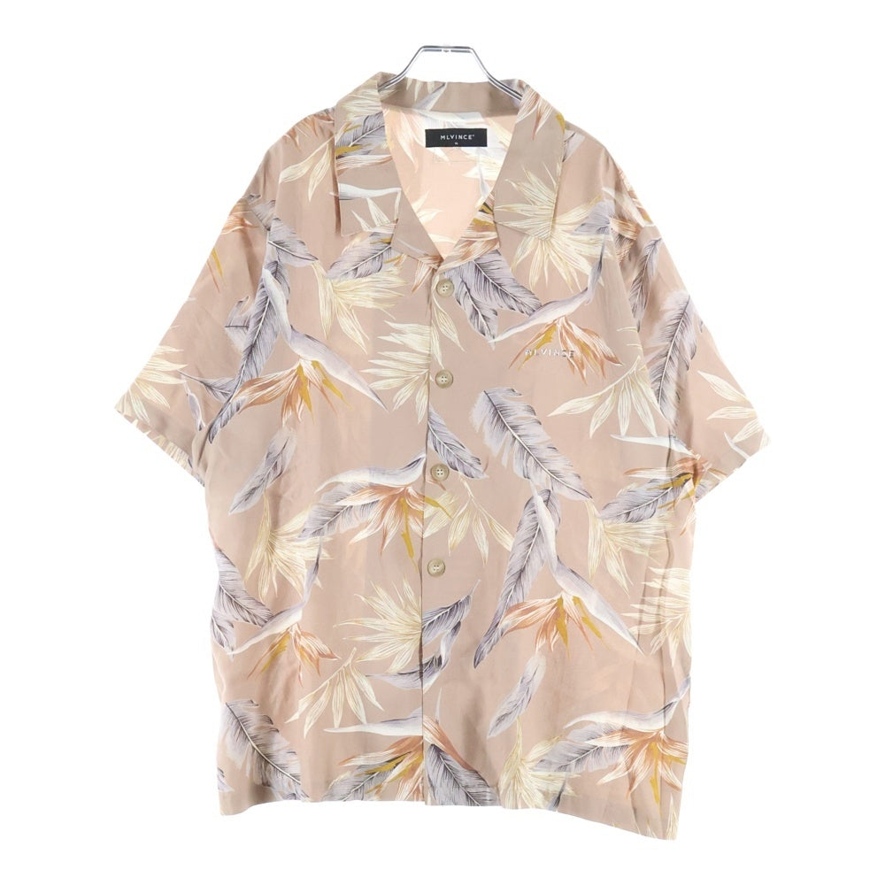 MLVINCE(メルヴィンス) FLORAL LUX S/S SHIRTS フローラル ラックス ショートスリーブ 半袖シャツ ベージュ