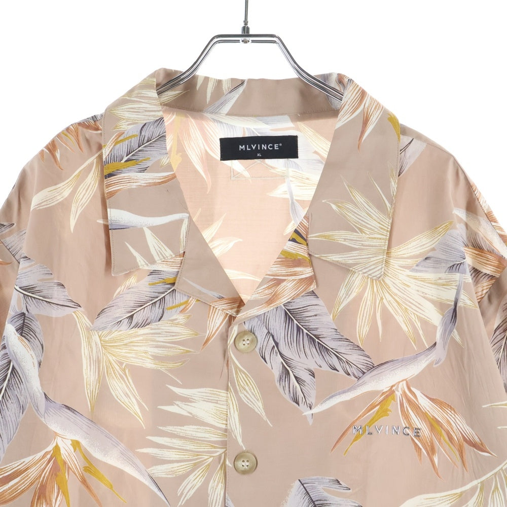 MLVINCE(メルヴィンス) FLORAL LUX S/S SHIRTS フローラル ラックス ショートスリーブ 半袖シャツ ベージュ