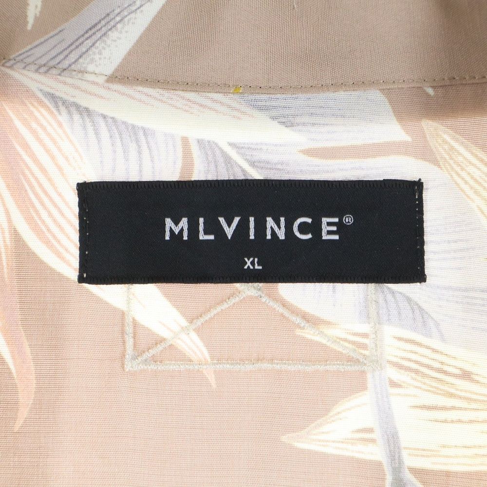 MLVINCE(メルヴィンス) FLORAL LUX S/S SHIRTS フローラル ラックス ショートスリーブ 半袖シャツ ベージュ