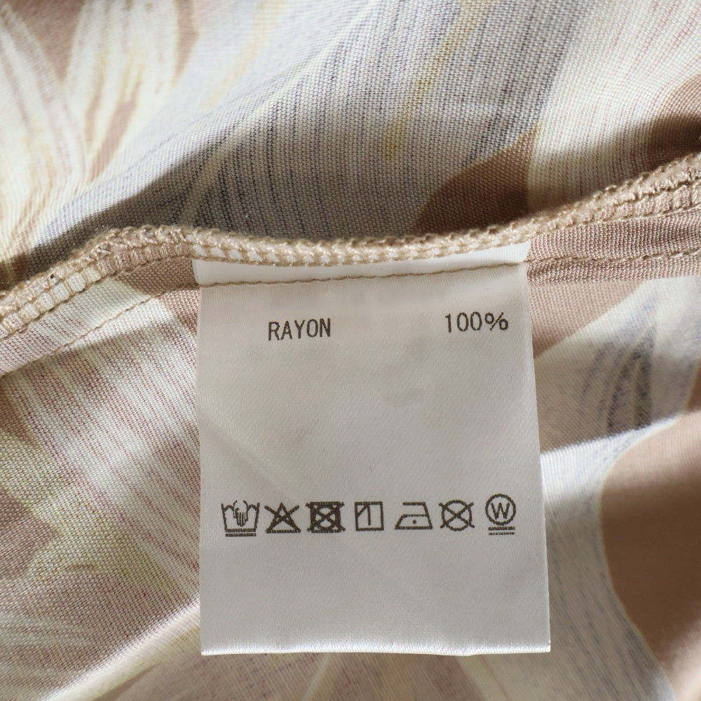 MLVINCE(メルヴィンス) FLORAL LUX S/S SHIRTS フローラル ラックス ショートスリーブ 半袖シャツ ベージュ