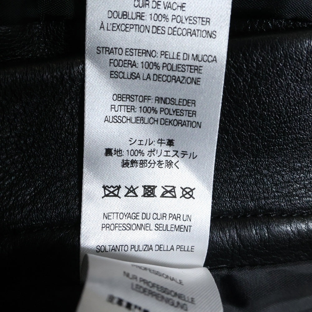 SUPREME(シュプリーム) 24AW ×Martine Rose Leather Pant マーティンローズ レザー トラックロングパンツ ブラック