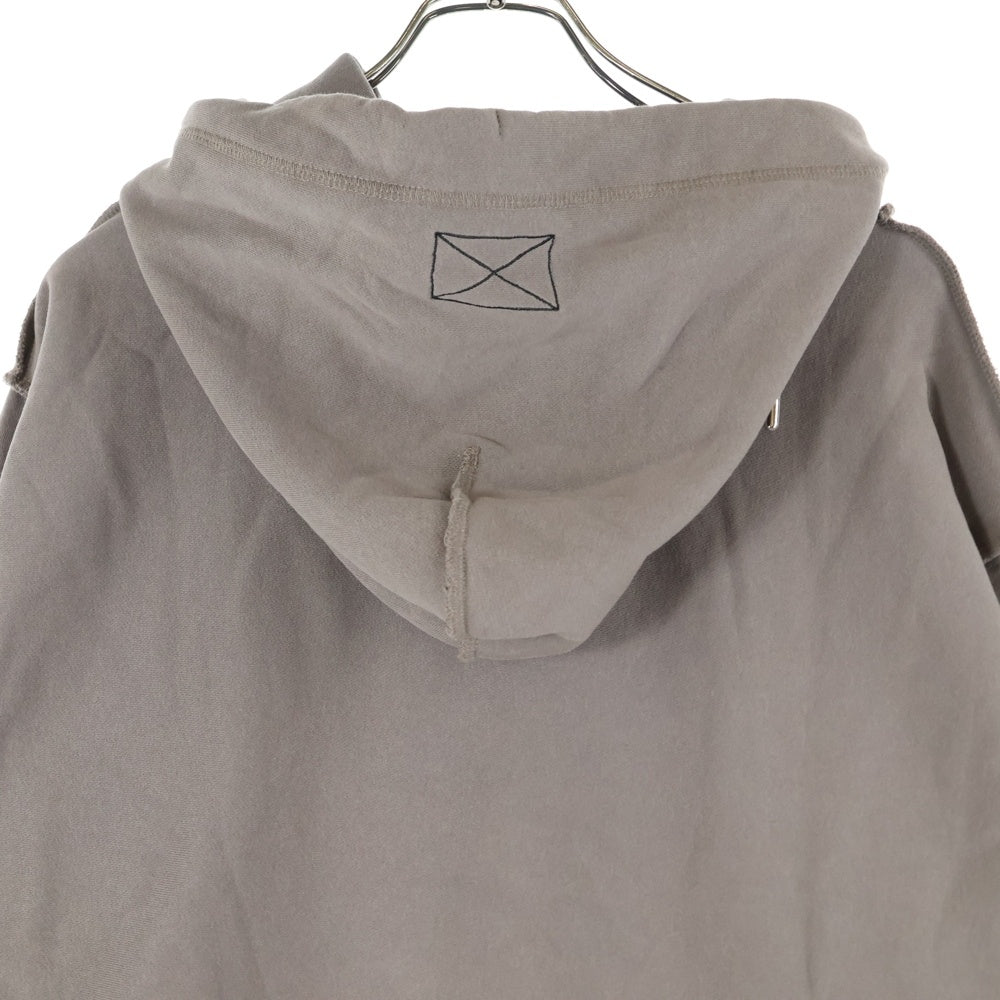 MLVINCE(メルヴィンス) ロゴ プルオーバーパーカー フーディー ベージュ