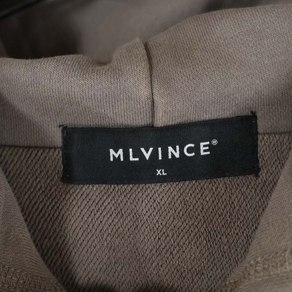 MLVINCE(メルヴィンス) ロゴ プルオーバーパーカー フーディー ベージュ