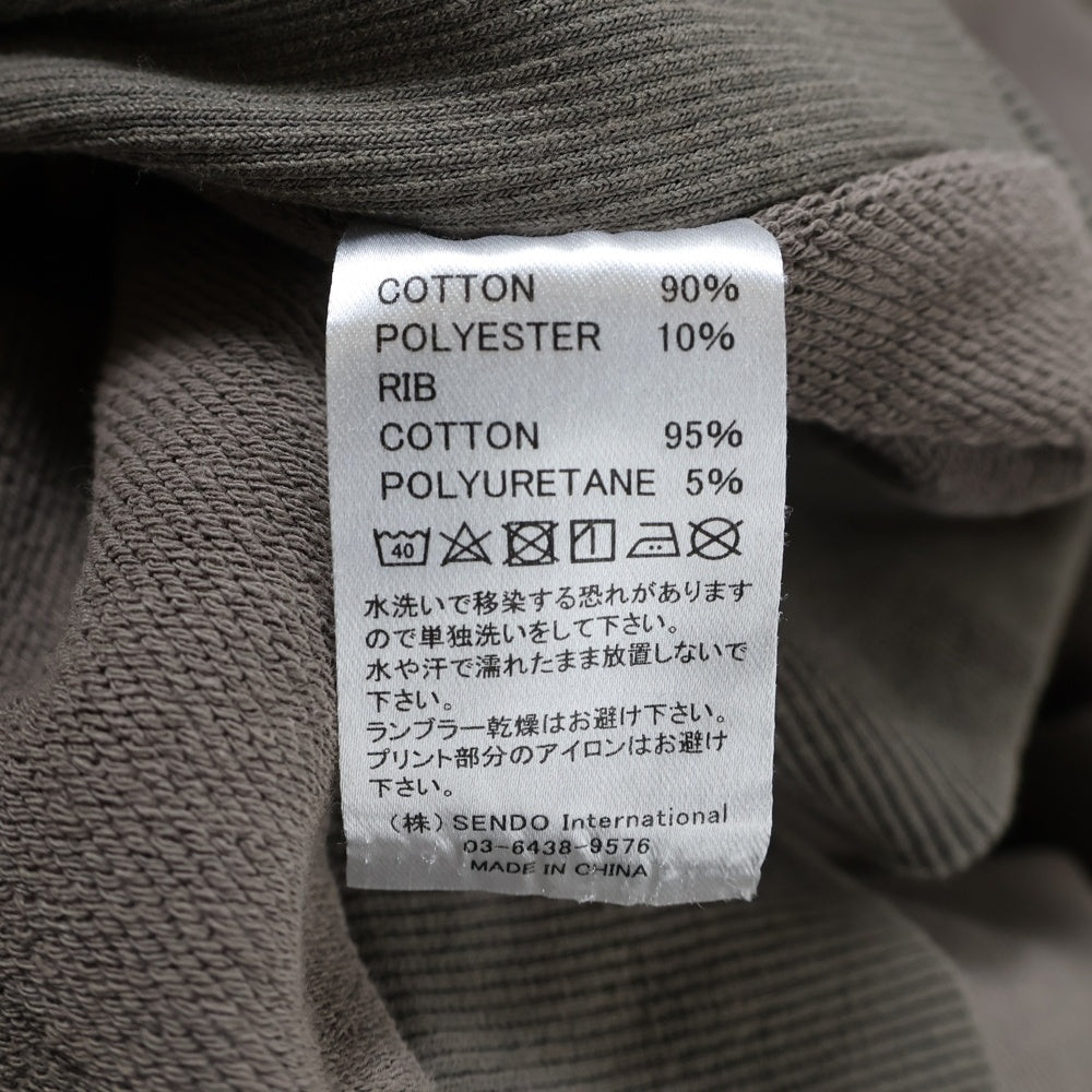 MLVINCE(メルヴィンス) ロゴ プルオーバーパーカー フーディー ベージュ