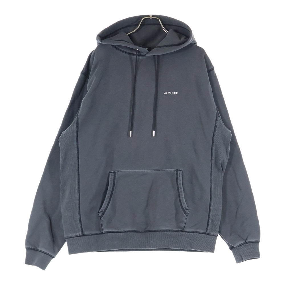 MLVINCE メルヴィンス　パーカー MLVINCE(メルヴィンス) ロゴ刺繍 フーデッド プルオーバー スウェット