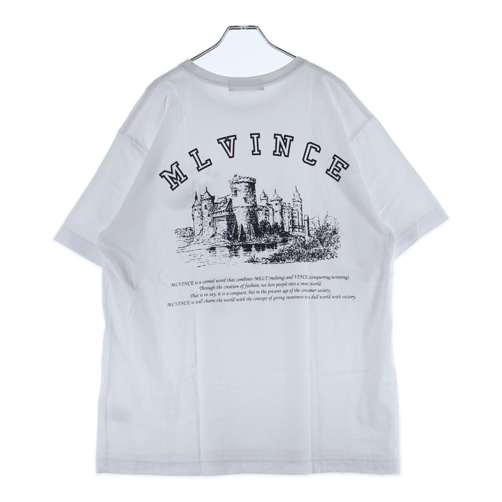 MLVINCE(メルヴィンス) グラフィック プリント 半袖Tシャツ ホワイト