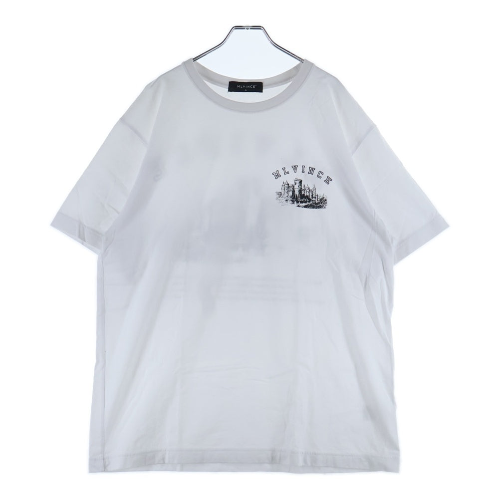 MLVINCE(メルヴィンス) グラフィック プリント 半袖Tシャツ ホワイト