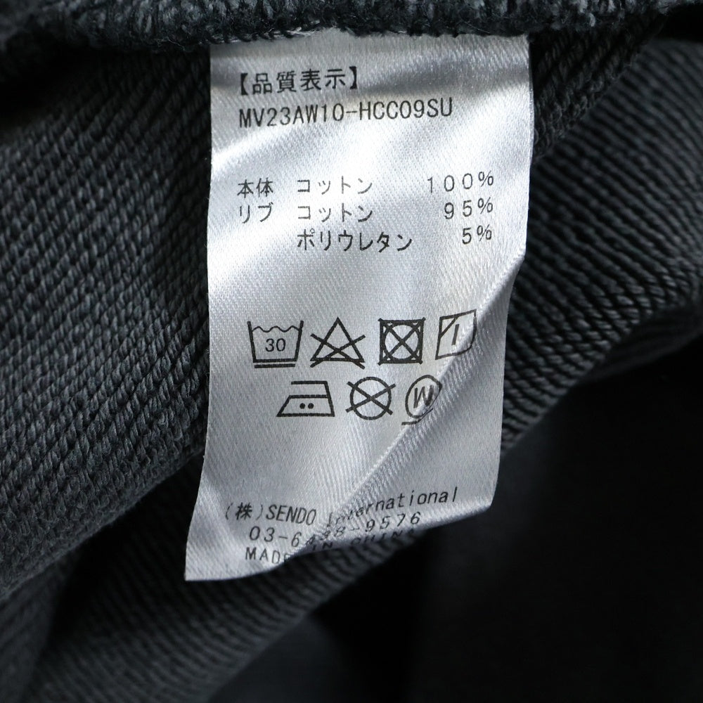 MLVINCE(メルヴィンス) フロントロゴ クルーネック スウェットトレーナー ダークグレー