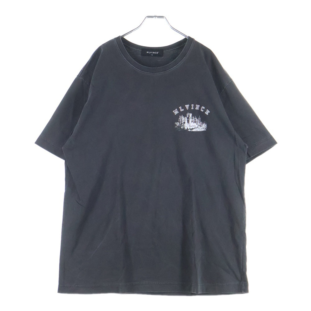 MLVINCE(メルヴィンス) グラフィック プリント 半袖Tシャツ ブラック